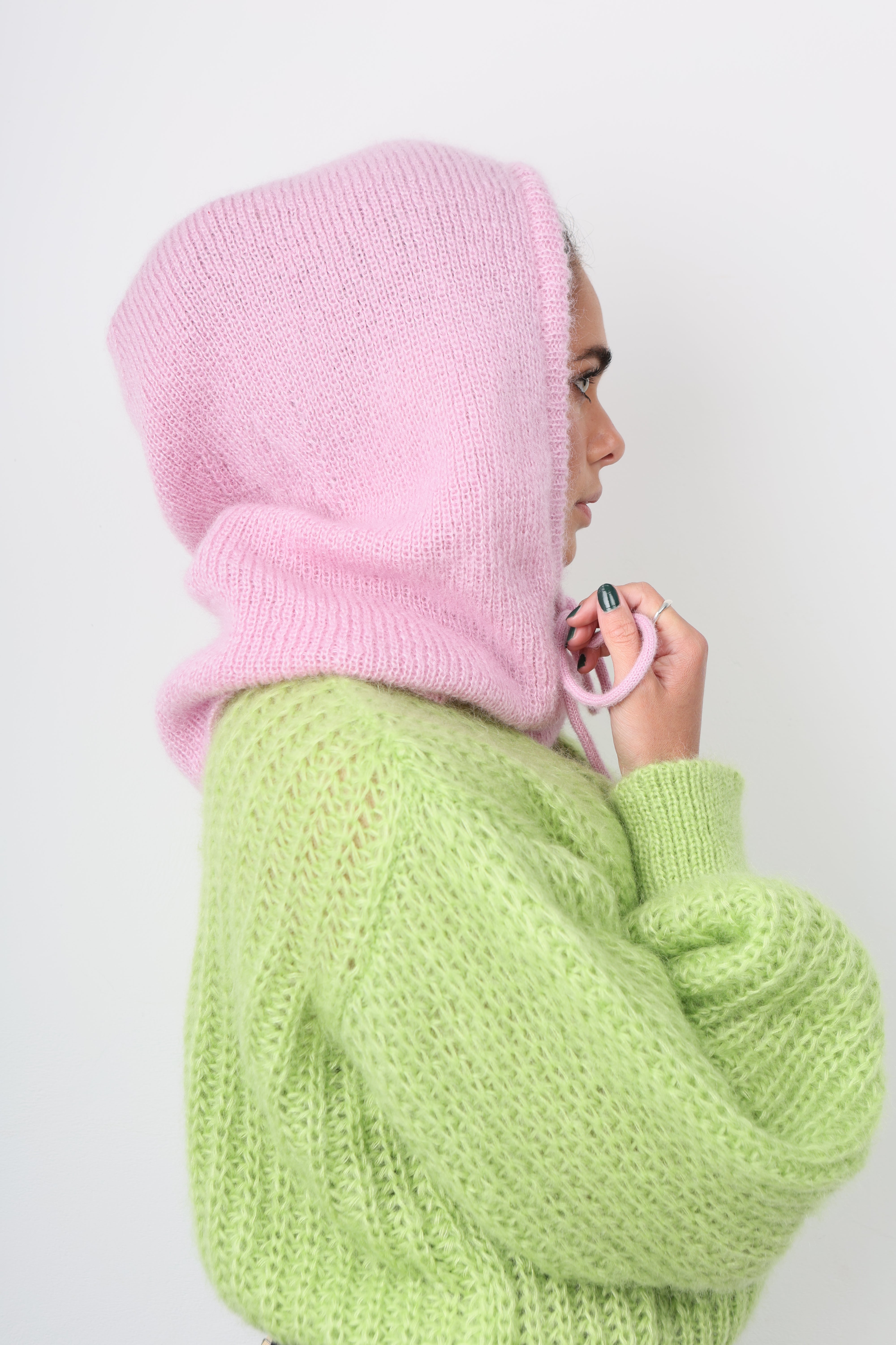 Mohair Bonnet Cotton Candy