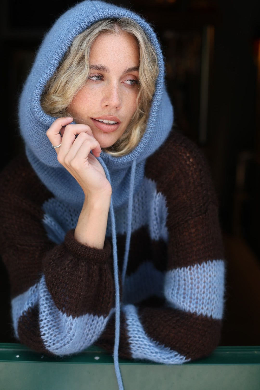 Mohair Bonnet Pale Blue