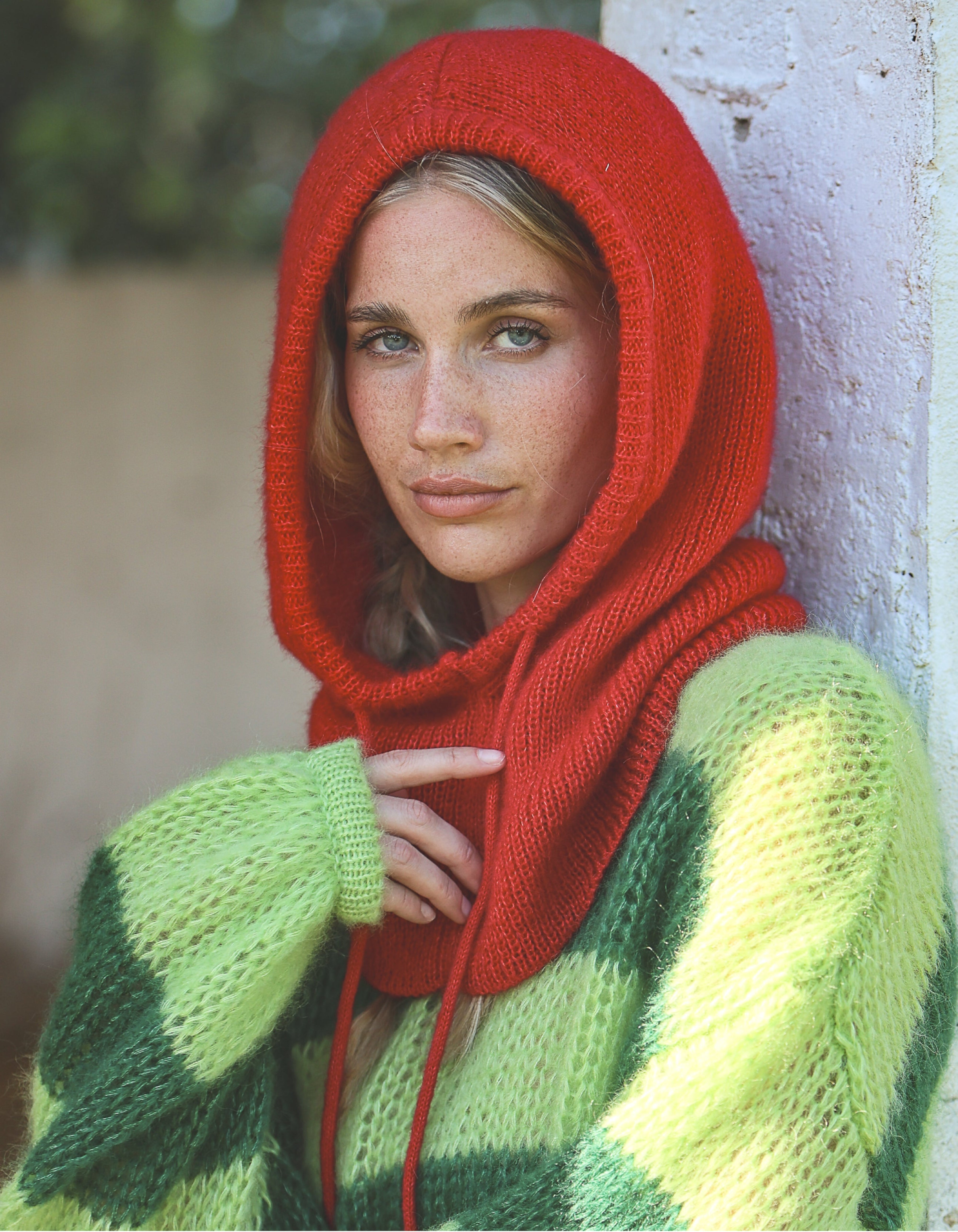 Mohair Bonnet Tomato