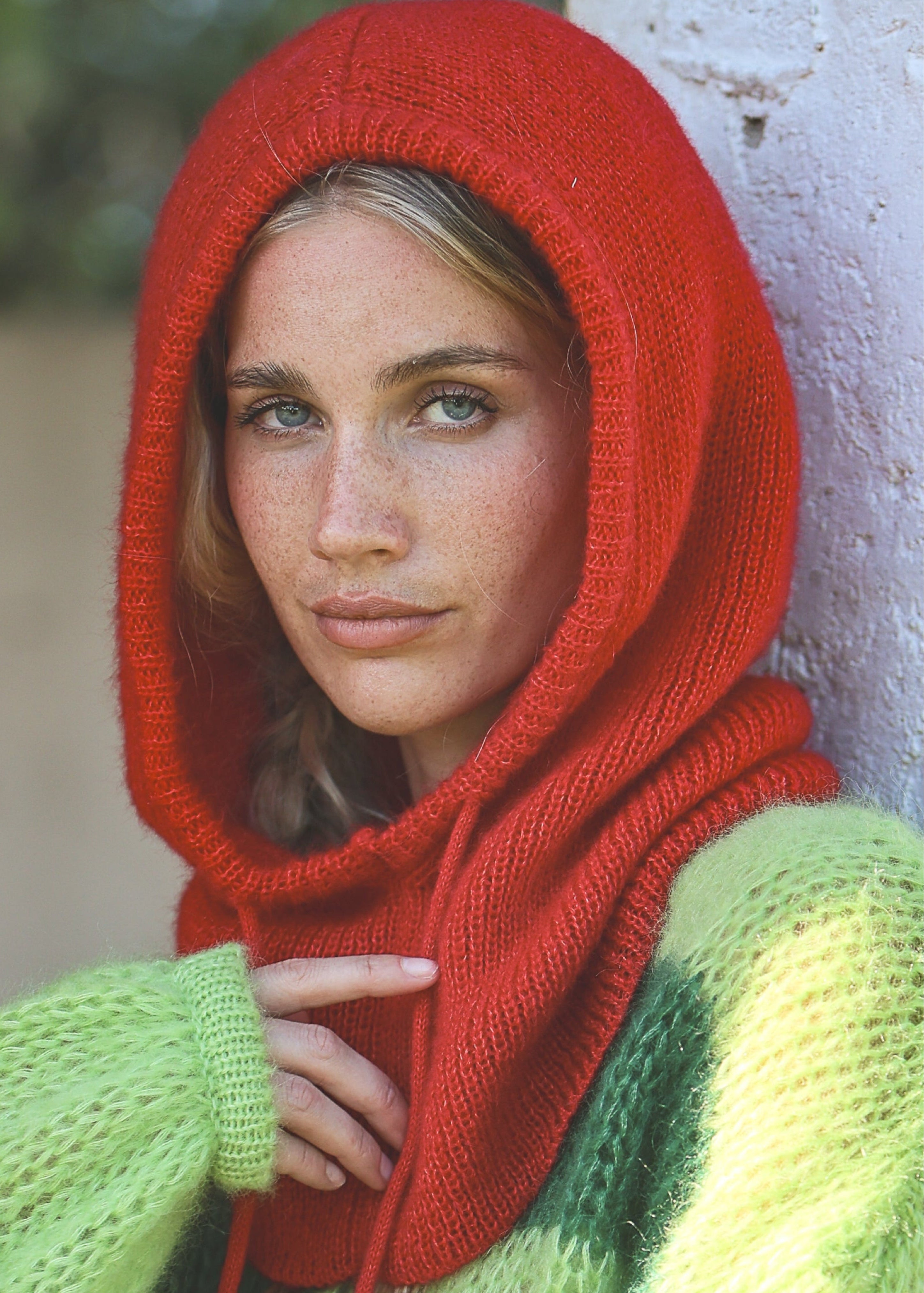 Mohair Bonnet Tomato