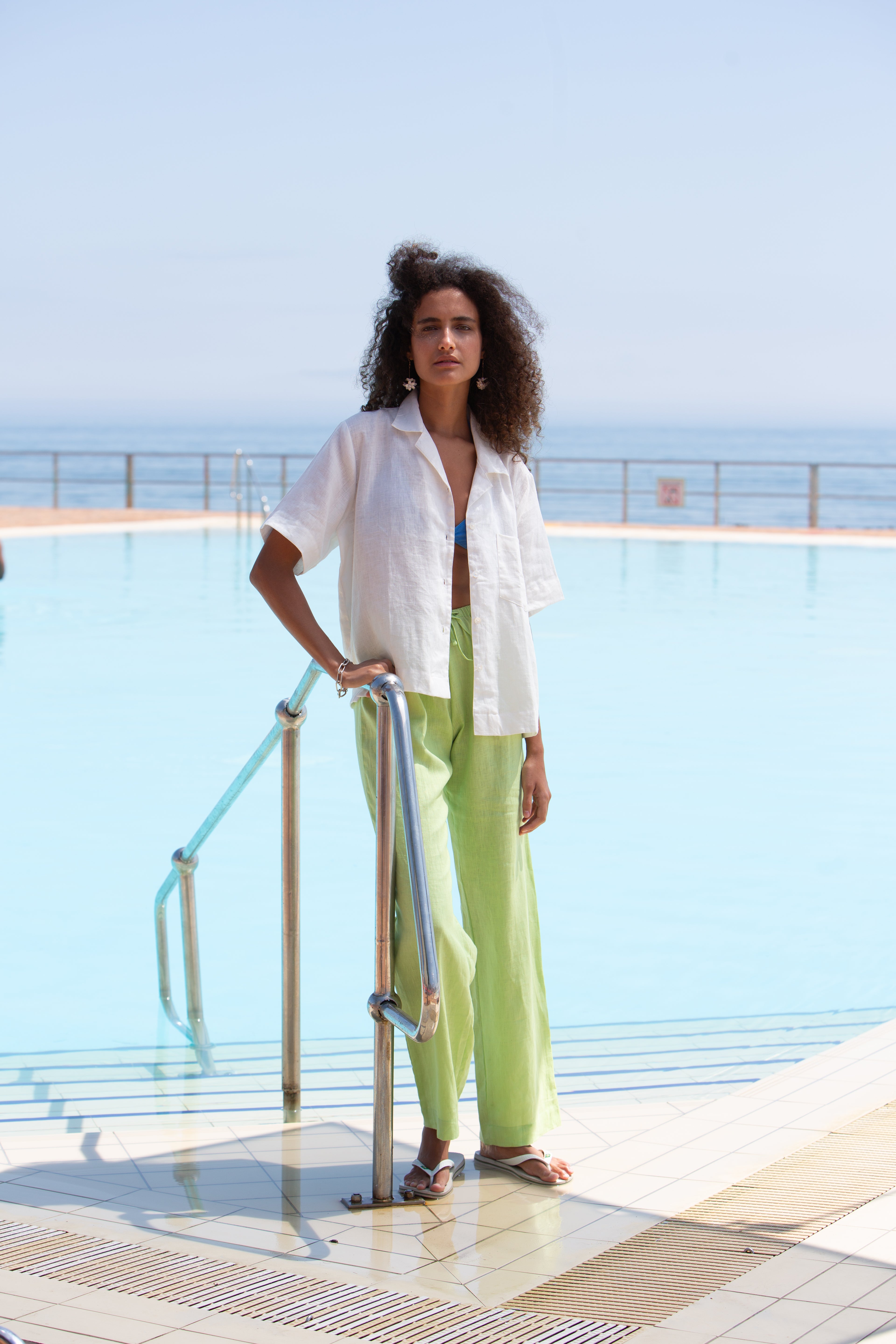 Ivory Lina Linen Shirt