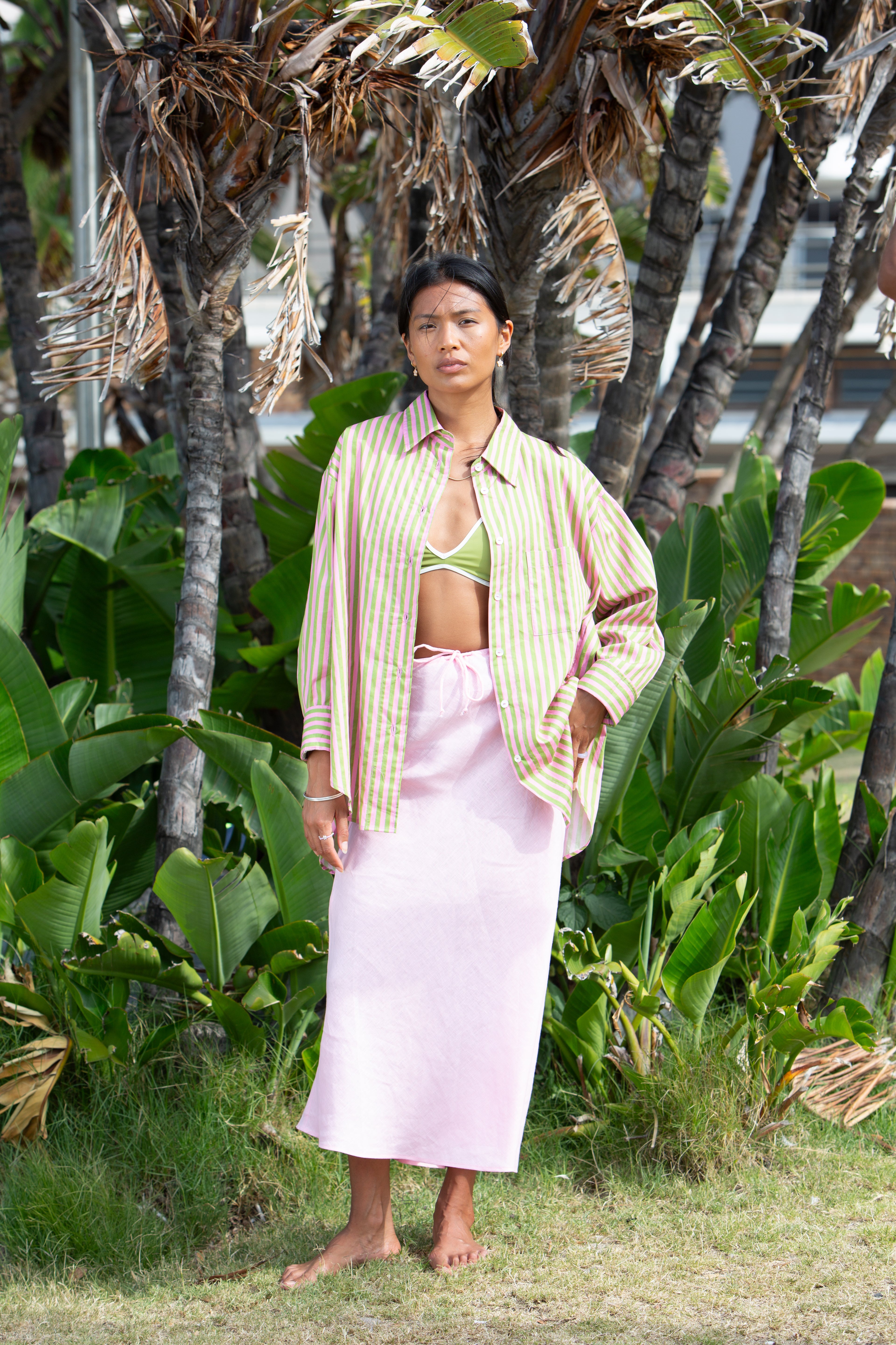 Pink Palm Muna Shirt