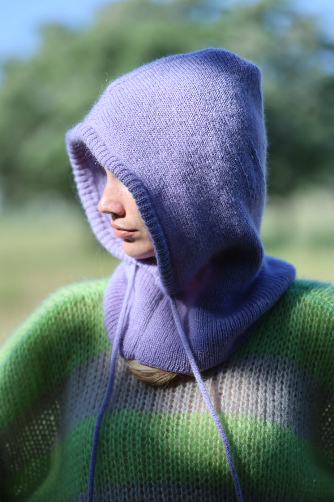 Mohair Bonnet Purple