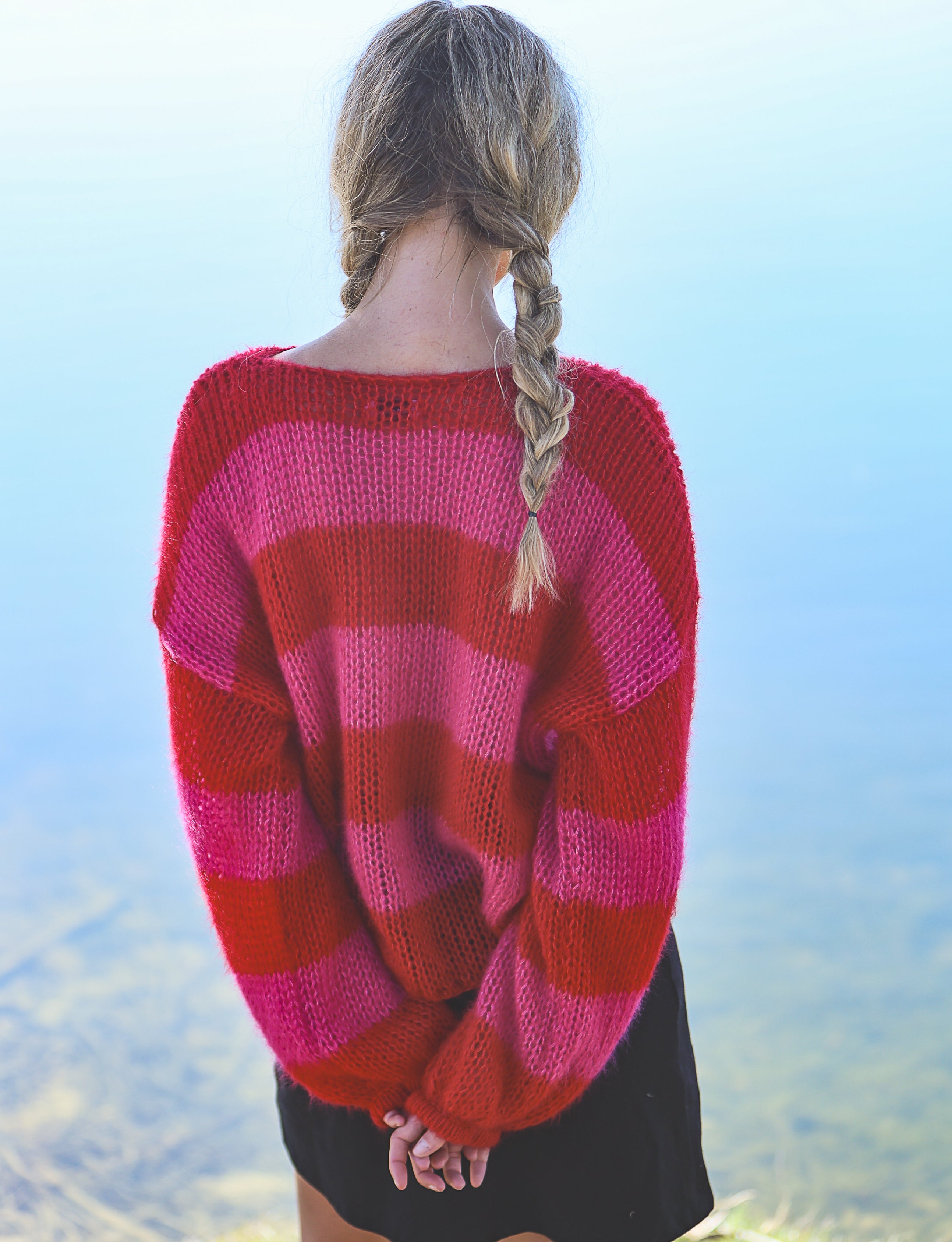Sorbet Stripe Mohair Jersey